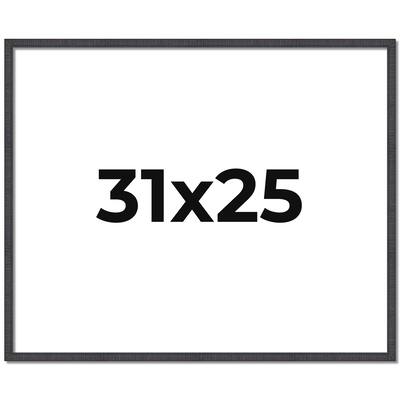 31x25 Frame Brown Solid Wood Picture Frame - Complete Modern Photo