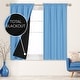 preview thumbnail 114 of 117, Deconovo 100% Full Blackout Double-Layer Rod Pocket Curtains (2 Panels)