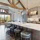 preview thumbnail 2 of 8, Farmhouse 1-Light Wood Lantern Pendant Cage Light for Kitchen Island - D6"x H 9.5"