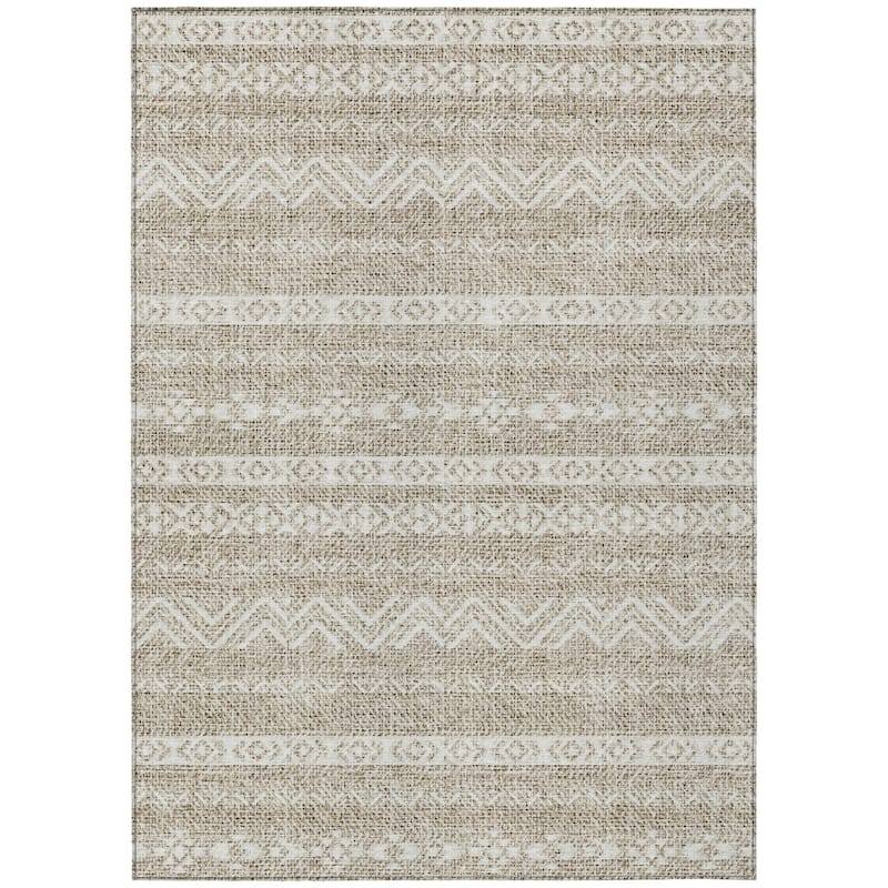 HomeRoots Southwestern Transitional Rectangle Outdoor Rug