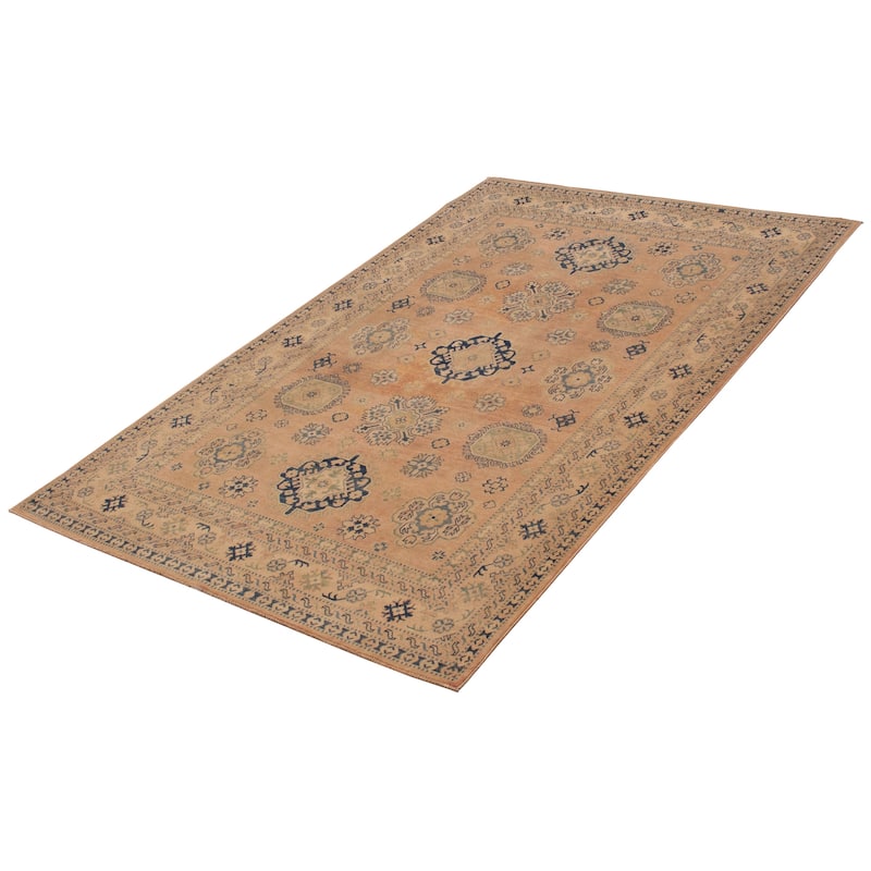 ECARPETGALLERY Hand-knotted Finest Ghazni Tan Wool Rug - 5'10 x 9'0