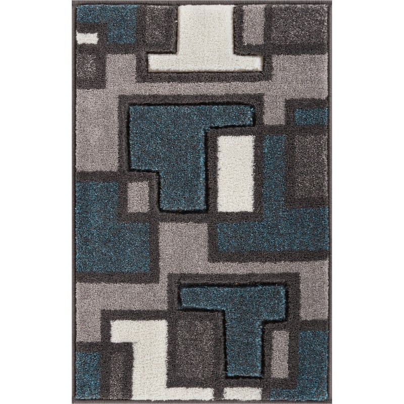 Well Woven Modern Geometric Mat Accent Rug - 2' x 3' - 2' x 3'