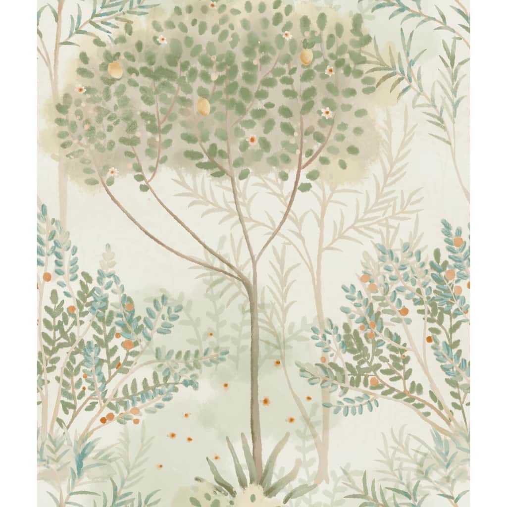 Montgeron Vinyl Orchard Wallpaper 20.5 in x 33 ft = 56 sq ft
