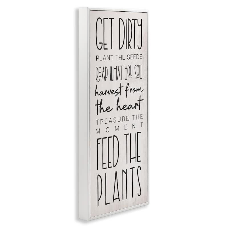 Stupell Fun Garden Guidelines Framed Giclee Art Design By Lil' Rue