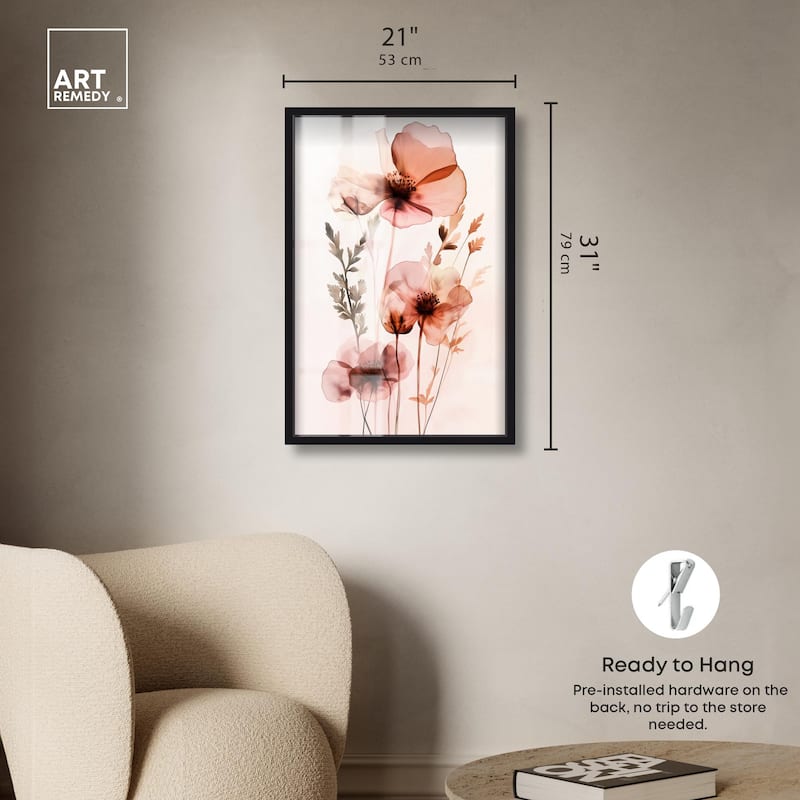 Petal Dye II Shadowbox by Art Remedy