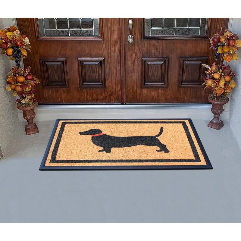 A1HC Rubber and Coir Heavy Duty Non-Slip Tapered Edge Doormat 30”X48”