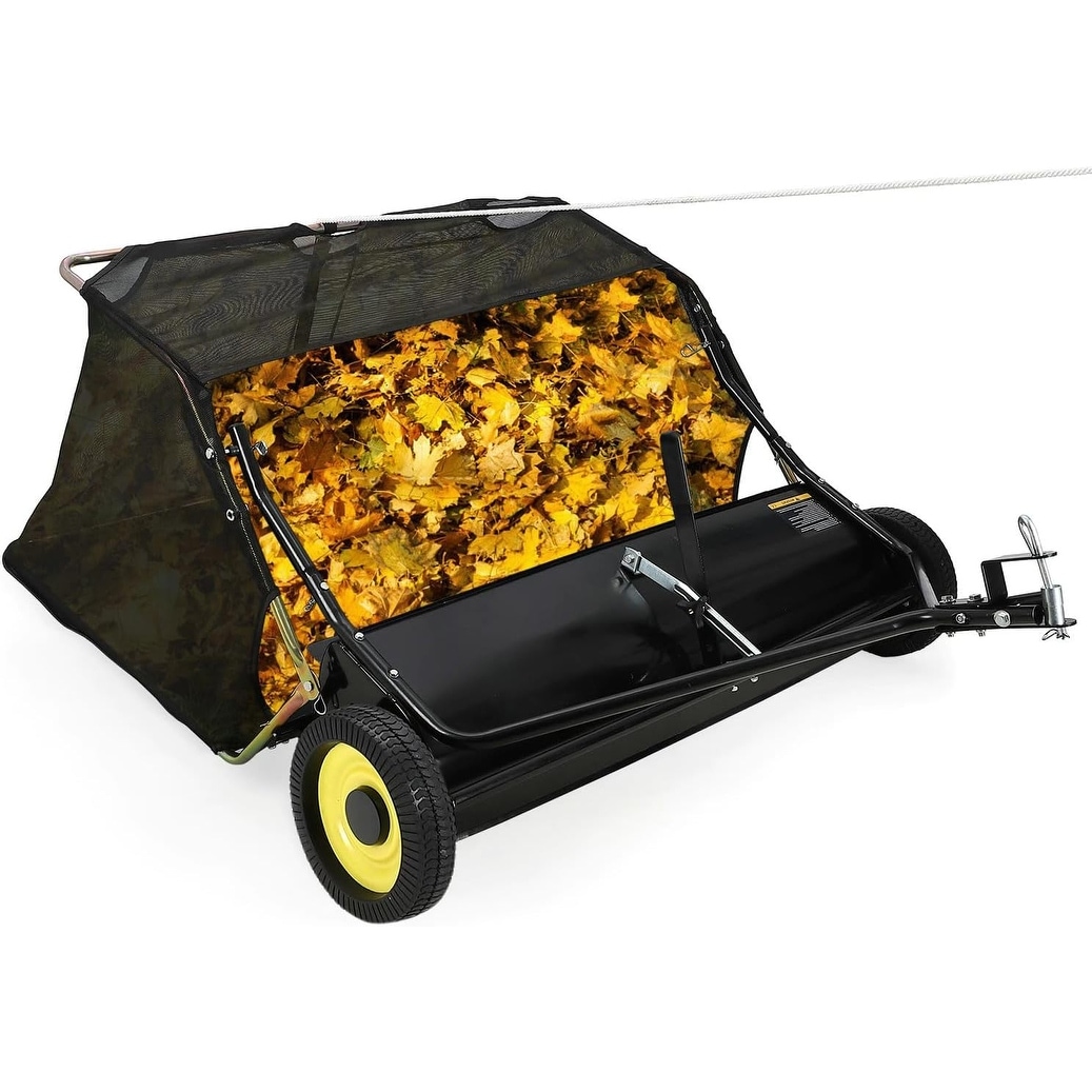 Pull behind grass collector best sale
