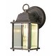 preview thumbnail 3 of 4, Trans Globe Lighting Purisima Mission 1 Light Lantern Outdoor Wall Swedish Iron