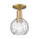 Option Brushed Brass / Clear Water Glass