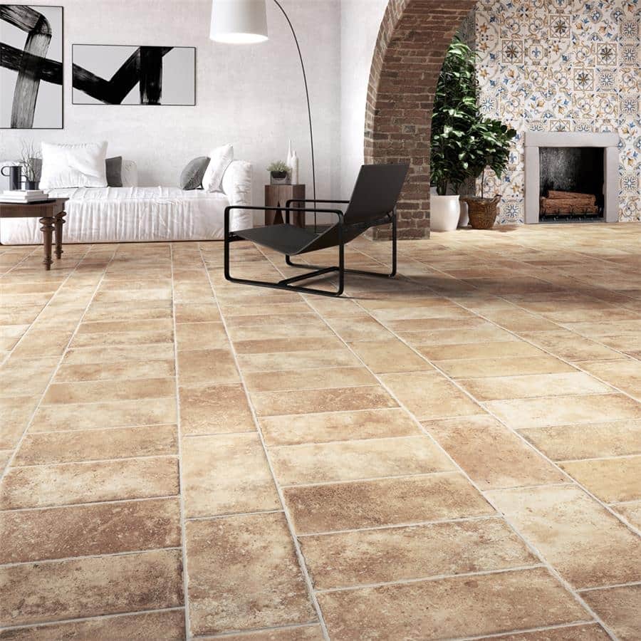 Merola Tile Toscana San Gimigniano 7-7/8" x 15-7/8" Italian Porcelain Floor and Wall Tile