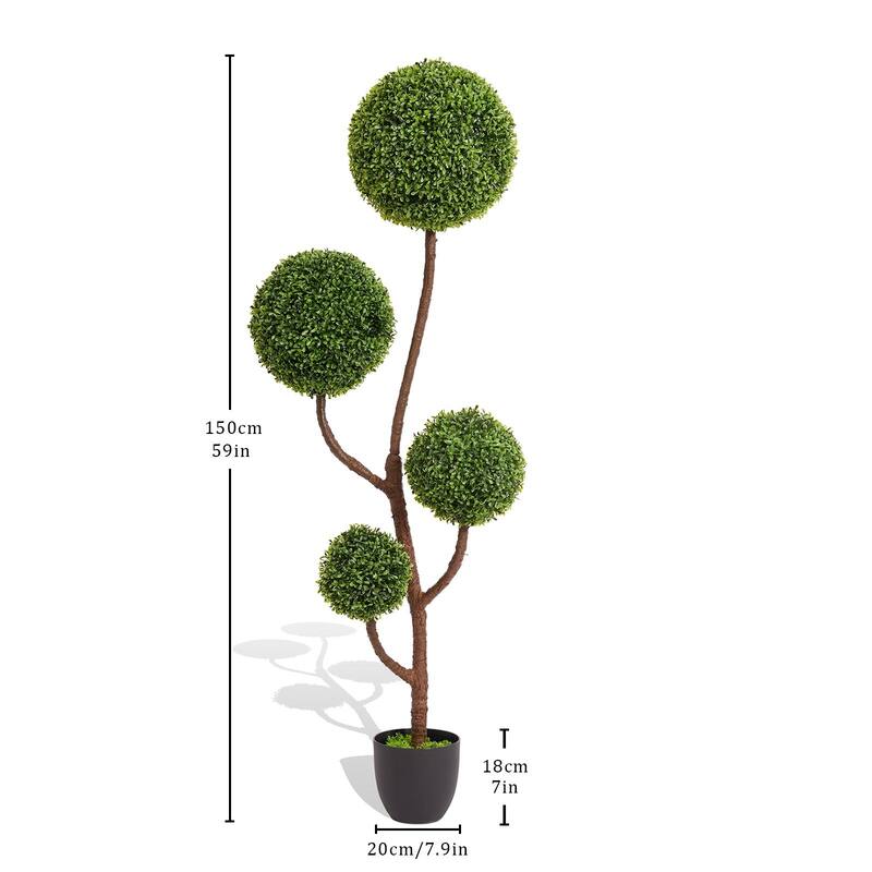 decoration artificial boxwood topiary ball tree 150cm