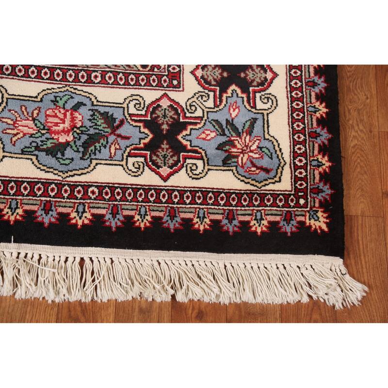 All-Over Floral Art & Craft Chinese Area Rug Handmade Wool Carpet - 6'0"x 9'7"