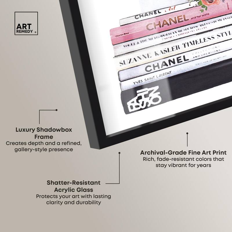 Doll Memories - Roses upon Books Shadowbox by Art Remedy