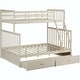 preview thumbnail 20 of 18, Twin Over Full Bunk Bed with Storage Drawers, Wooden Bunk Bed with Ladder and Safety Guard Rails