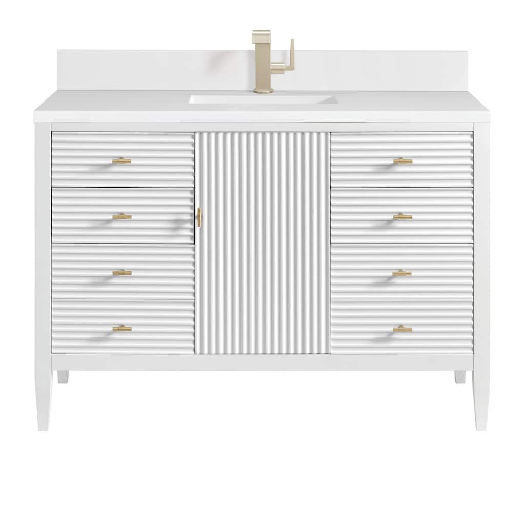James Martin Vanities 485-V48-1WZ Myrrin 48" Single Basin Wood Vanity