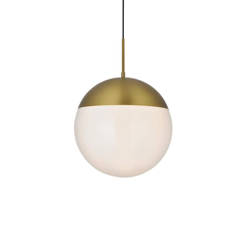 1-Light Pendant with 14 inch Frosted White Glass