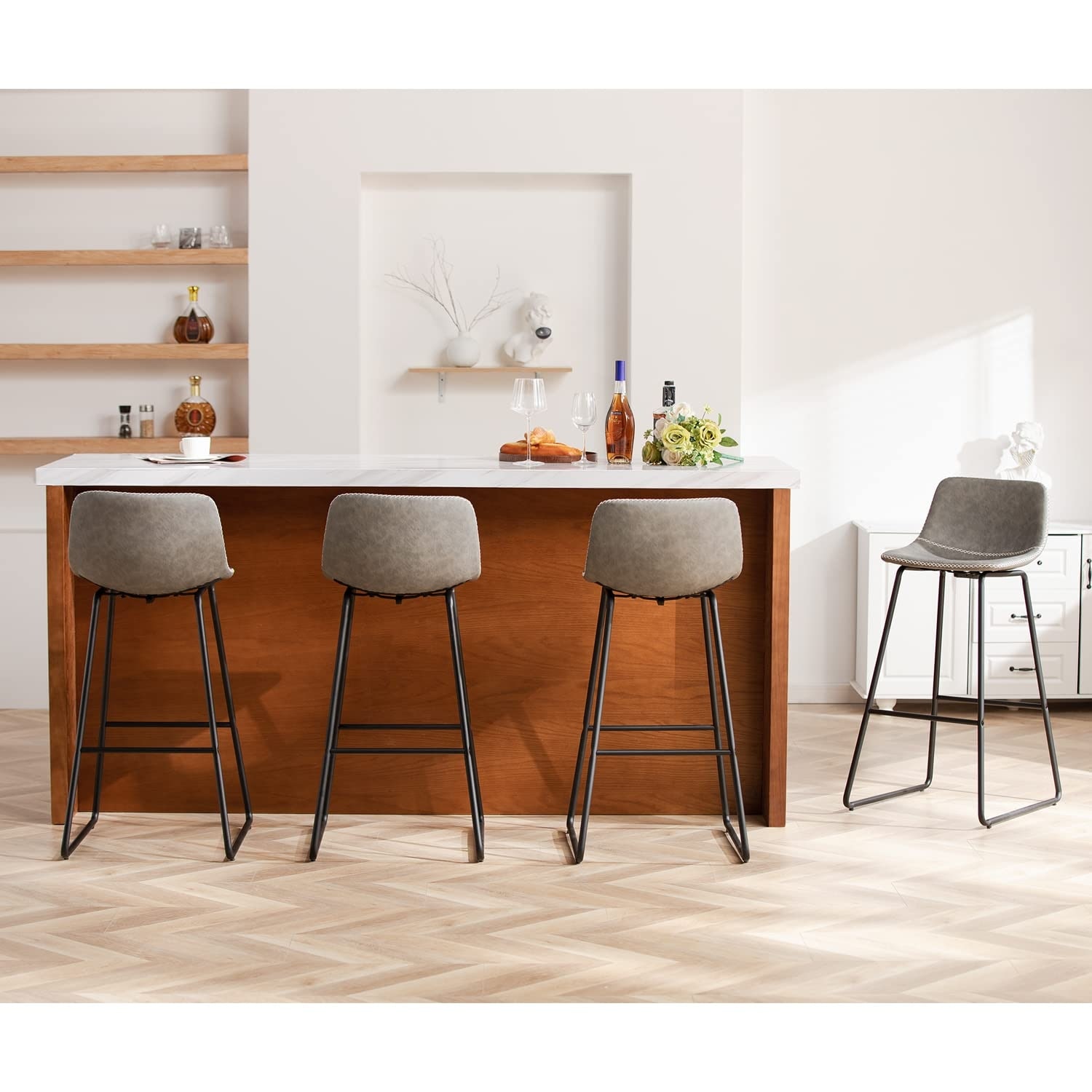 Modern bar stools set of 4 discount