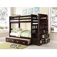 preview thumbnail 1 of 7, Tyson Twin/Twin Bunk Bed with Storage Ladder Espresso