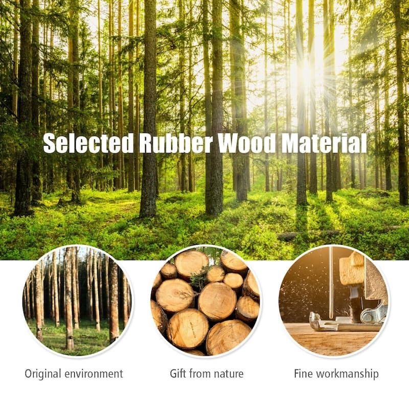8 Hook Adjustable Wooden Tree Coat Rack for Home Office Hall - 19.5" x 19.5" x 54.5"/ 69"
