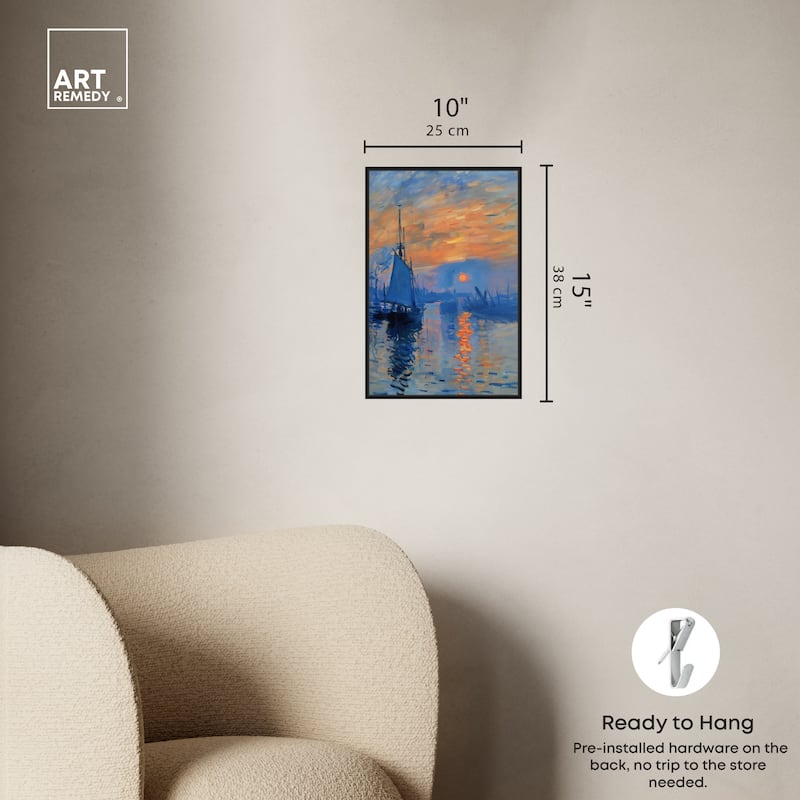 Art Remedy Till Dusk Framed Sailing 1 Piece Canvas Wall Art