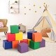 preview thumbnail 7 of 8, Gymax 12-Piece 8'' PU Foam Big Building Blocks Colorful Soft Blocks