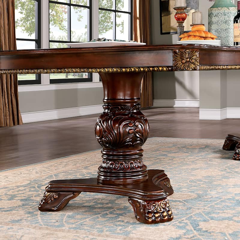 Abiba Traditional Brown 5-Piece Dining Table Set by Furniture of America