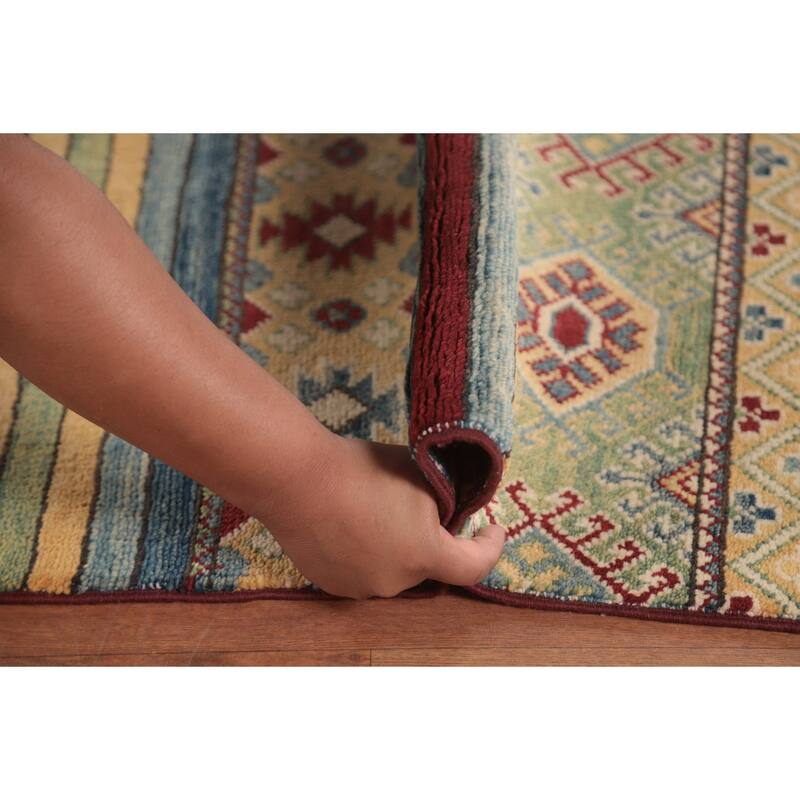 Kazak Oriental Large Area Rug Handmade Wool Carpet - 9'5" x 14'7"