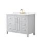 Option White / White Quartz Top / Brushed Gold Hardware