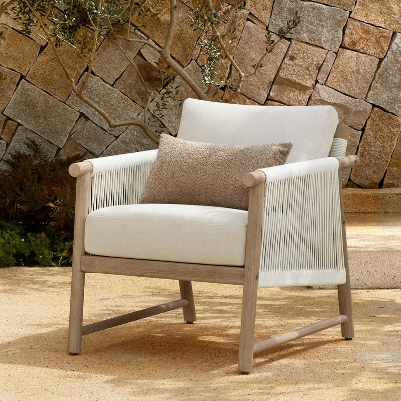 Lynn Outdoor Acacia Wood Patio Furniture Outdoor Chair