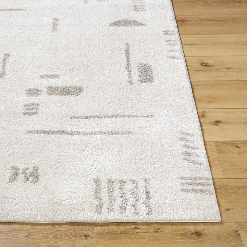 Livabliss Fossay Shag Modern & Contemporary Stripe Washable Area Rug