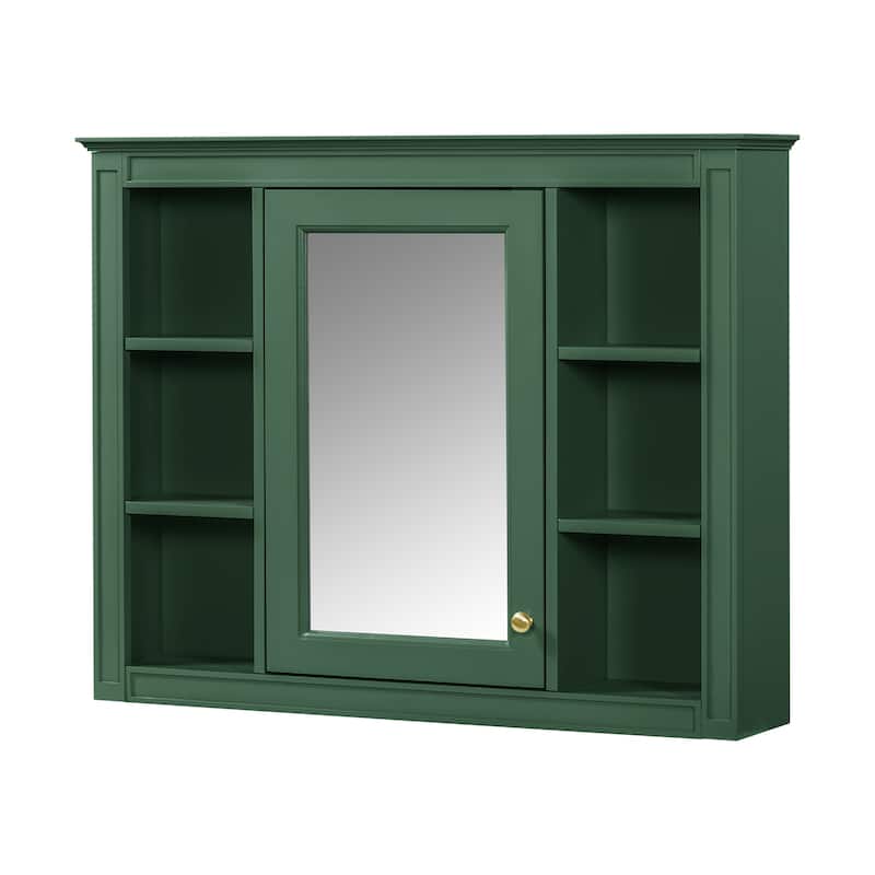36 inch MDF Bathroom Vanity with Medicine Cabinet, Mirror Cabinet - 36" x 33" x 18"