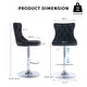 preview thumbnail 69 of 125, Velvet Upholstered Nailheads Tufted Swivel Bar Stools (Set of 6)