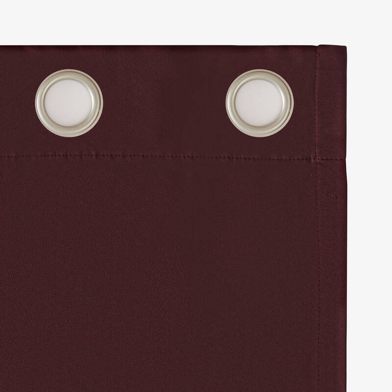 Sun Zero Saxon Energy Saving Blackout Grommet Curtain Panel, Single Panel