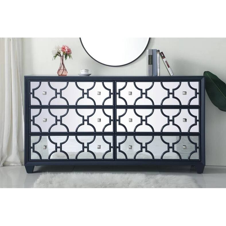 6-Drawer 64" Double Dresser