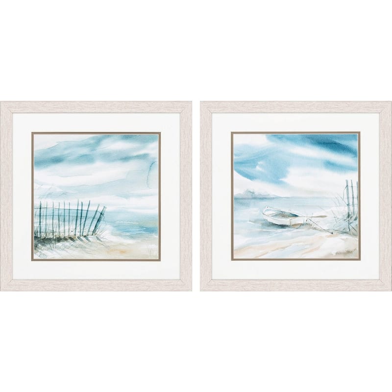 Propac Images Subtle Mist Set of 2 Wall Art - Blue - 19X19X1