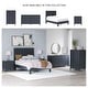 preview thumbnail 22 of 34, Signature Design by Ashley Simmenfort Dark Blue Platform Bed