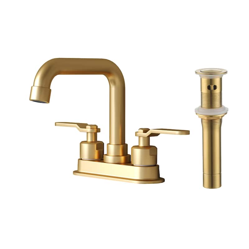 4 in. Centerset 2-Handle High-Arc Bathroom Faucet