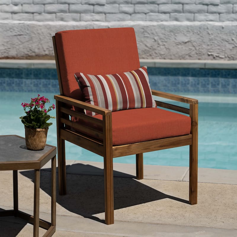 Outdoor Highback Dining Chair Cushion