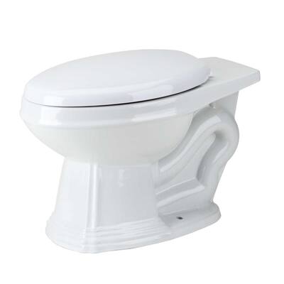 White Toilet - Sheffield Elongated Rear Entry Toilet Bowl High Tank Toilets Renovators Supply