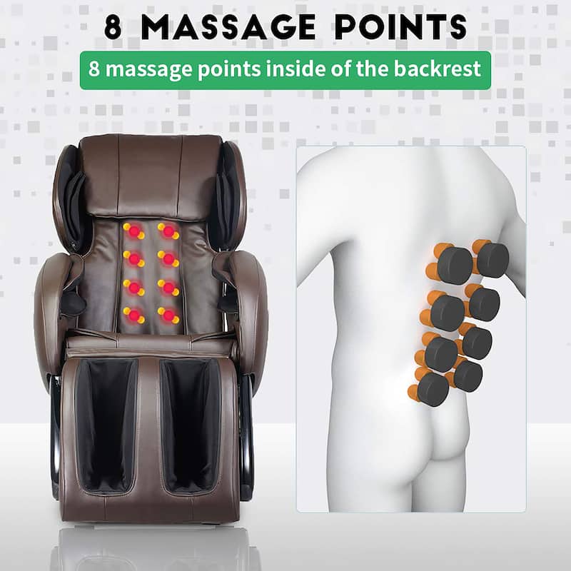 Pontious Modern Zero Gravity Massage Chair with Kneading Technique