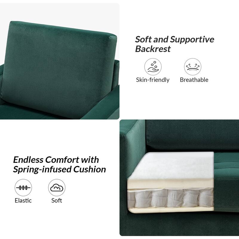 Trendy Elastus Comfy Club Chair with Chic Metal Legs for Stylish Decor