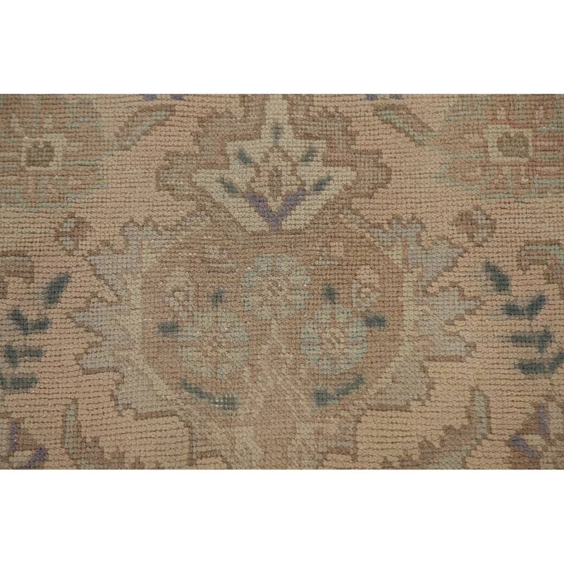 Distressed Tabriz Persian Vintage Rug Handmade Oriental Wool Carpet - 9'6" x 12'9"