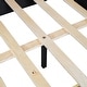 preview thumbnail 74 of 98, L-Shaped Backrest Daybed Upholstered Daybed Frame Classic Wood Slats Design with 2 Storage Drawers or Trundle, Full Size