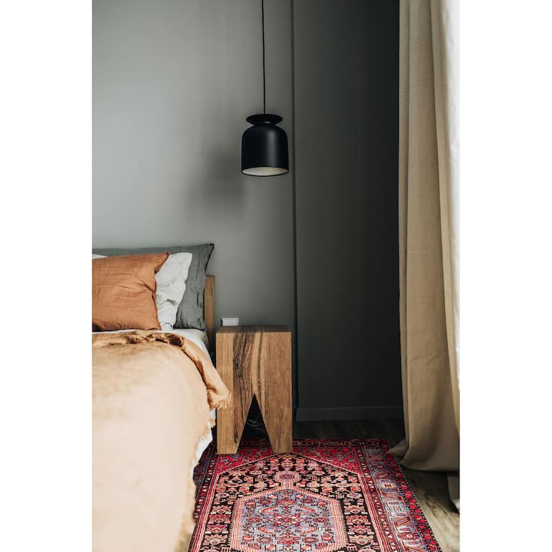 ECARPETGALLERY Hand-knotted Anadol Black Wool Rug - 4'7 x 7'11