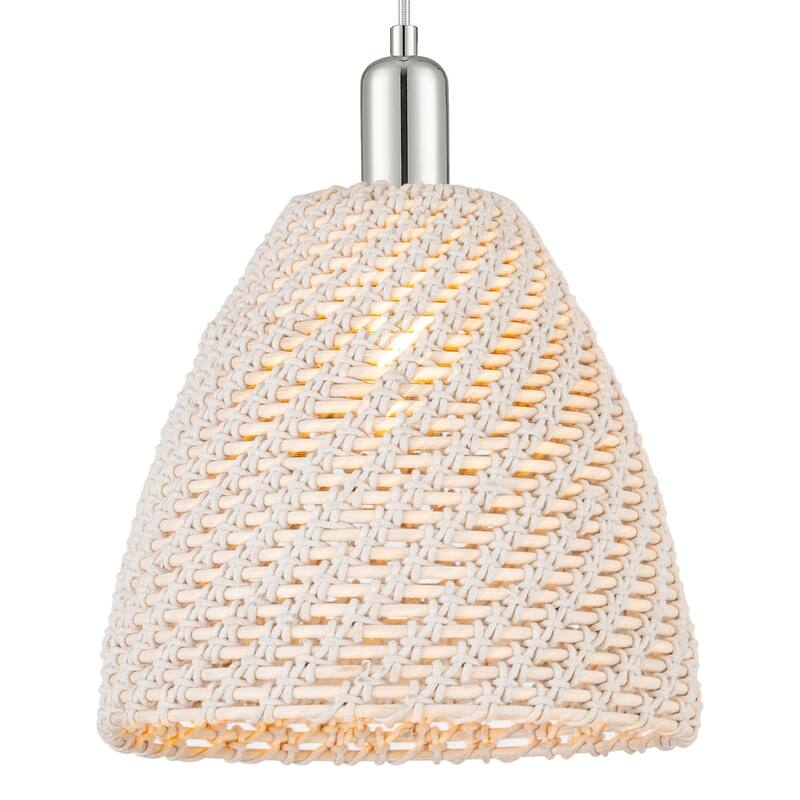Innovations Lighting 716-1P-NBD-12-NAT Natural Ballston Dome 12" Wide - Polished Nickel