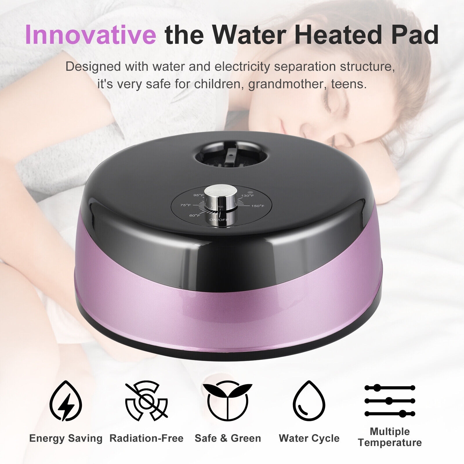 Water Heated Mattress Pad Mechanical Control King
