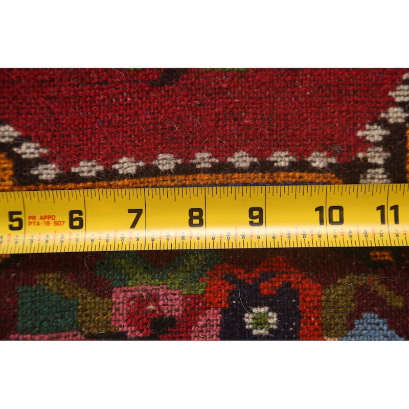 Hand Knotted Oriental 100% Wool Carpet Traditional Floral Pink Bakhtiari Area Rug - 5' 3'' X 3' 7''