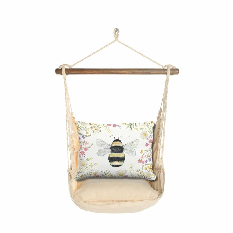 Magnolia Casual Swing Set 4 piece - Magnolia Stripe w/ Floral Bee