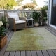 preview thumbnail 24 of 50, Machine Washable Indoor/ Outdoor Abstract Ombre Chantille Rug Olive - 10' x 14'