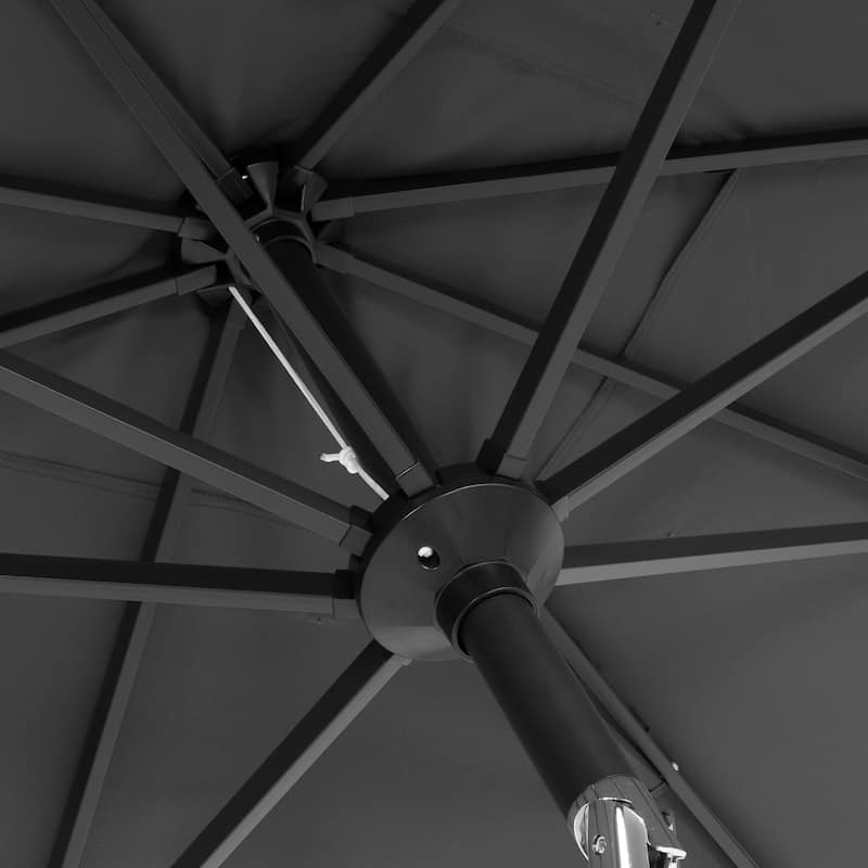 VredHom 9x5 Ft Outdoor Rectangular Market Umbrella